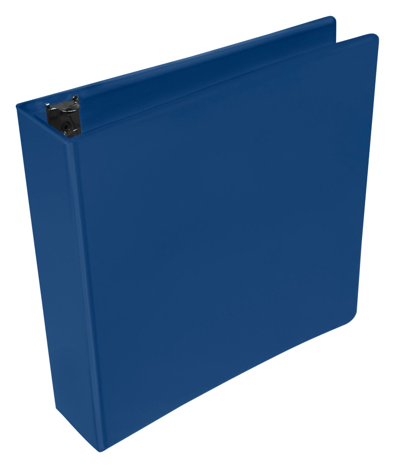 School Smart Round Ring View Binder, Polypropylene, 2 Inches, Blue 086396
